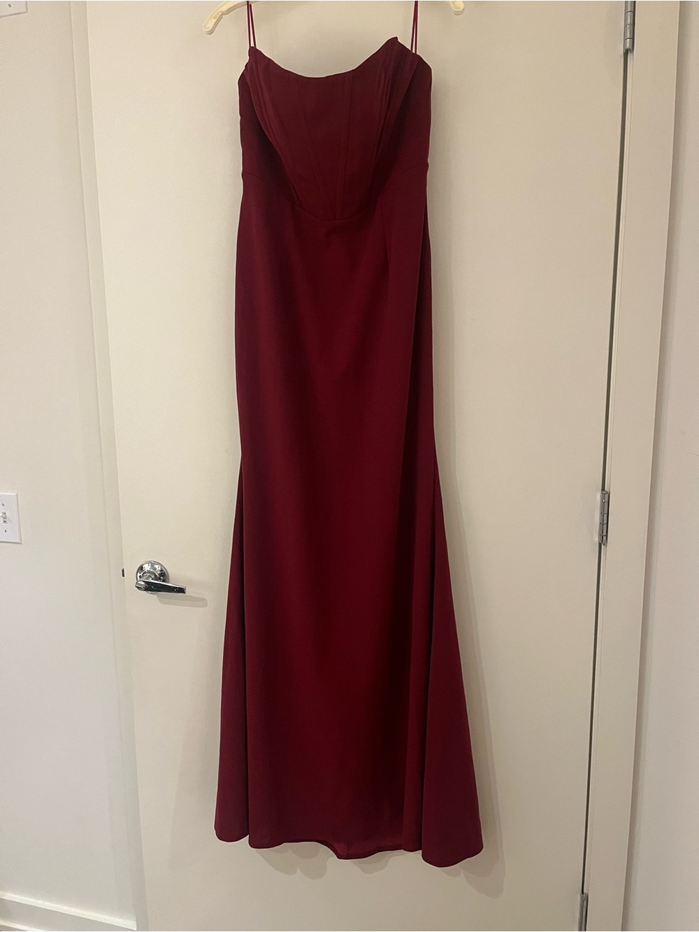Fashion Nova Burgundy Maxi Slip Dress